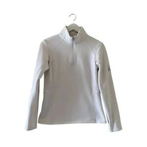 Spyder White Medium Women SAVONA HALF ZIP T- NECK Long Sleeves Top #1018